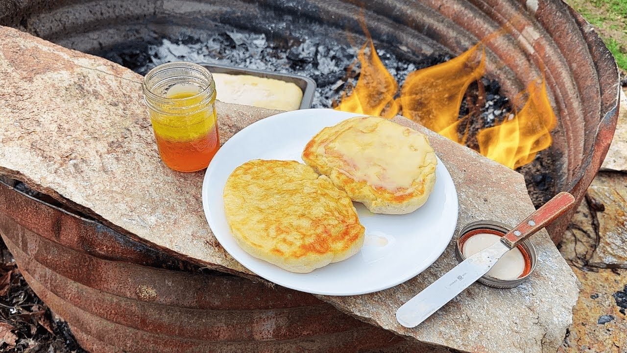 I Made OUTDOOR BOYS BREAD With HONEY BUTTER YouTube
