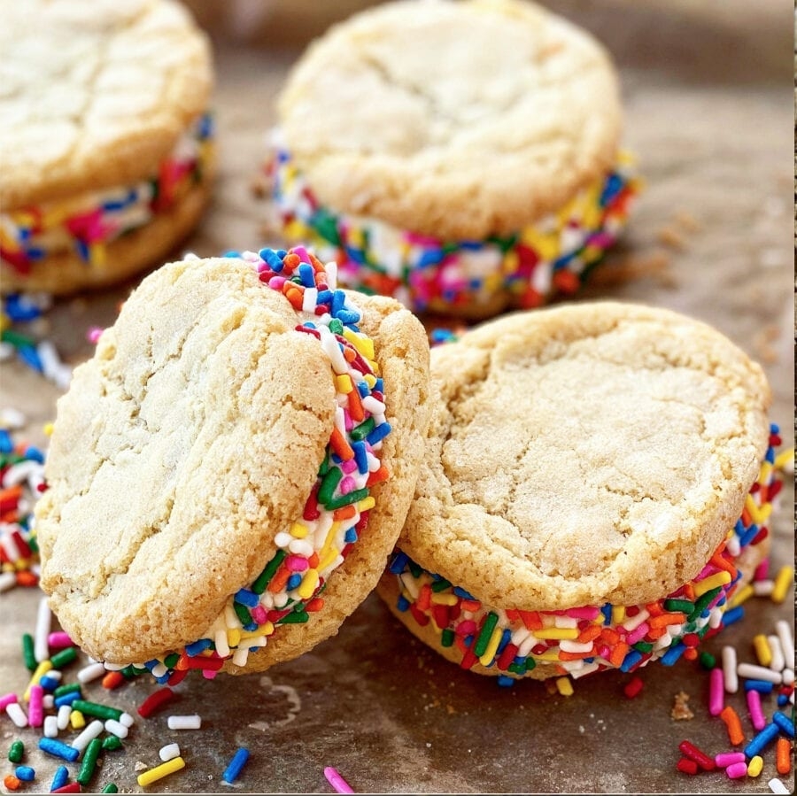 Ice Cream Sandwiches With Sugar Cookies Jessie Sheehan Bakes