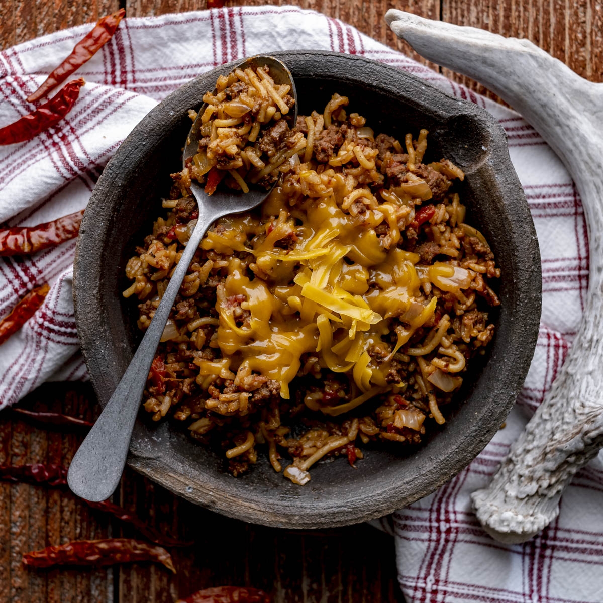 Instant Pot Venison Spanish Rice Easy Ground Venison Recipe Peak To Plate