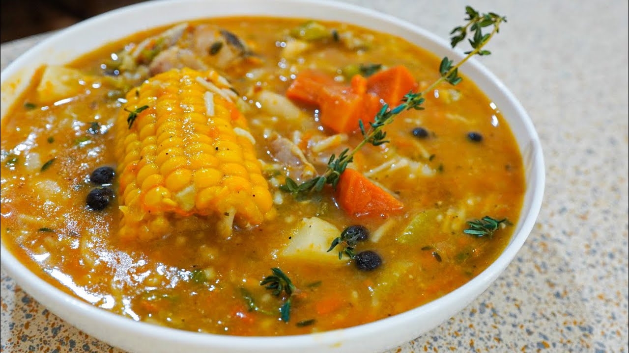 Jamaican Chicken Soup Recipe YouTube