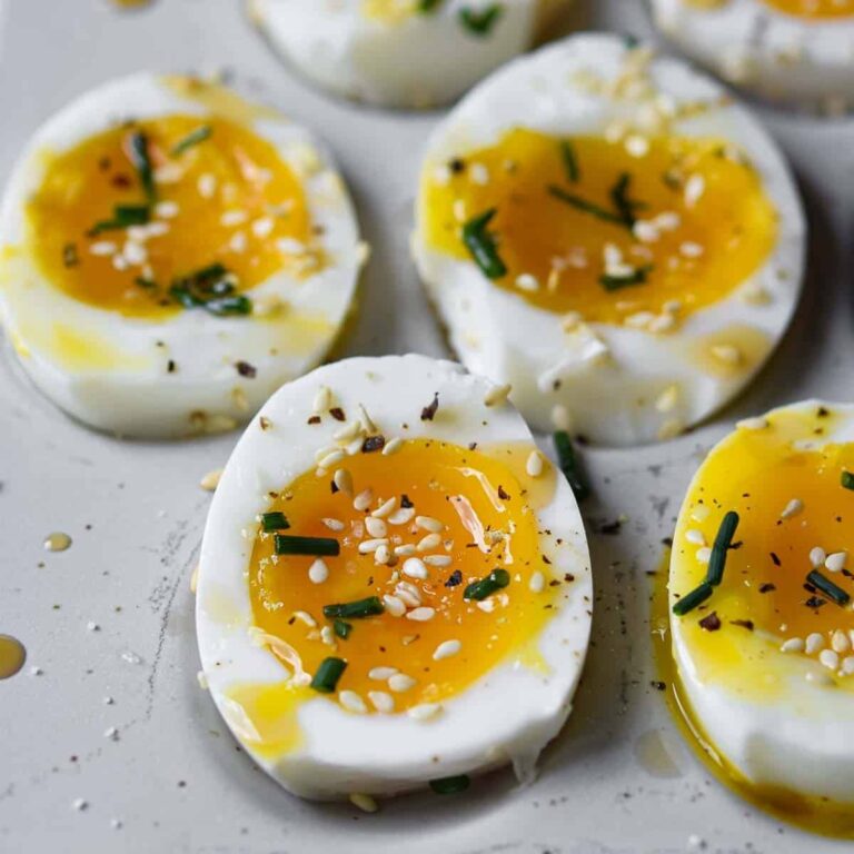 Jammy Eggs With Toasted Sesame Oil Brunch Batter