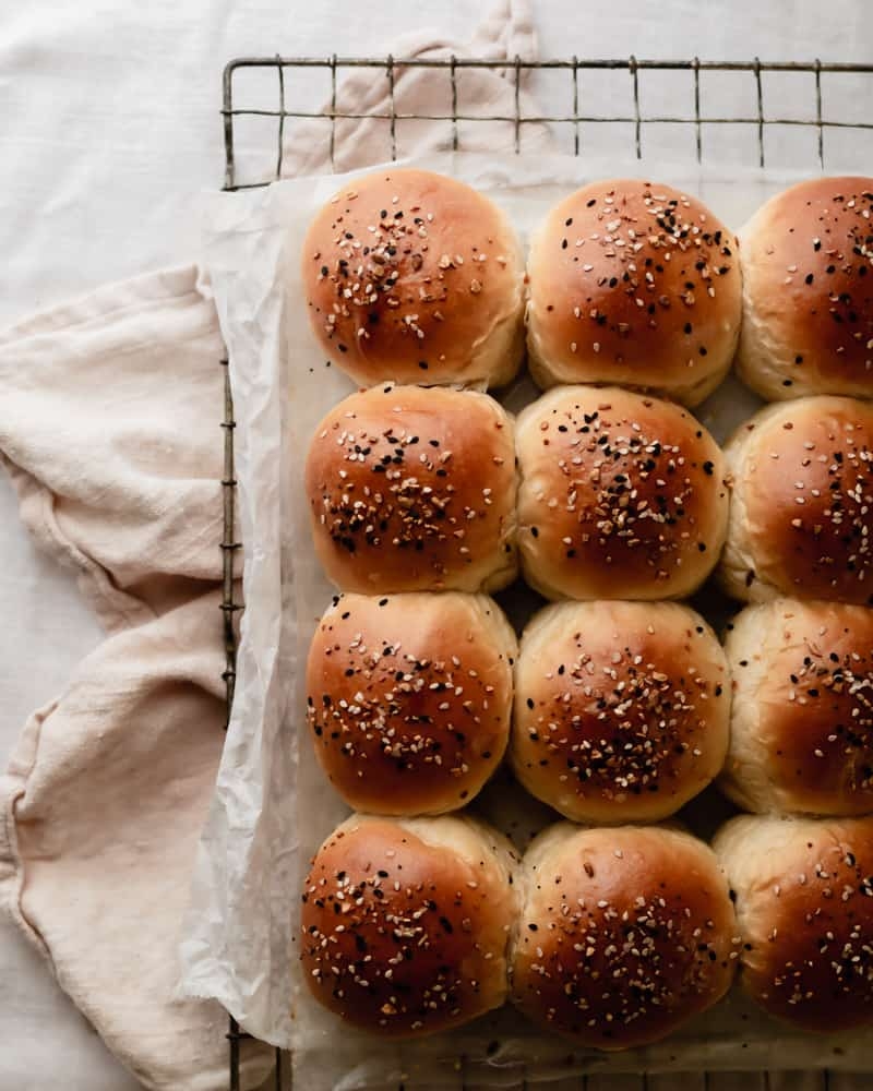 Japanese Milk Bread Dinner Rolls Hokkaido Milk Bread Studio Baked