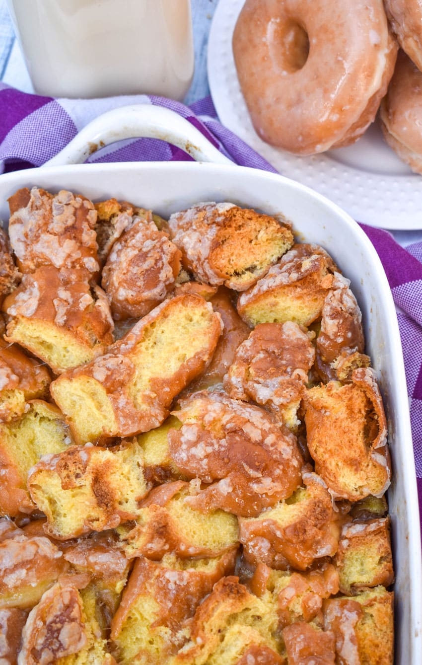 Krispy Kreme Donut Bread Pudding The Quicker Kitchen
