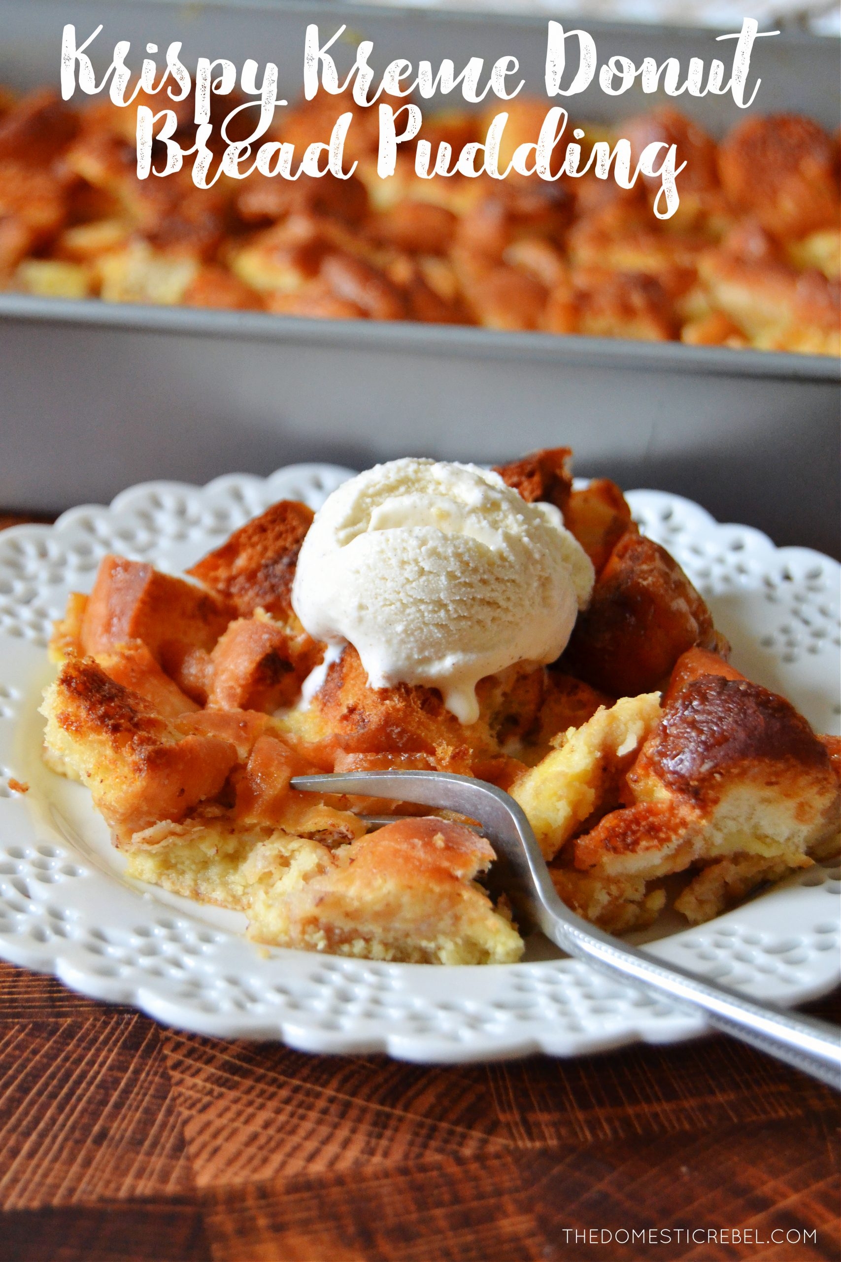 donut bread pudding recipe