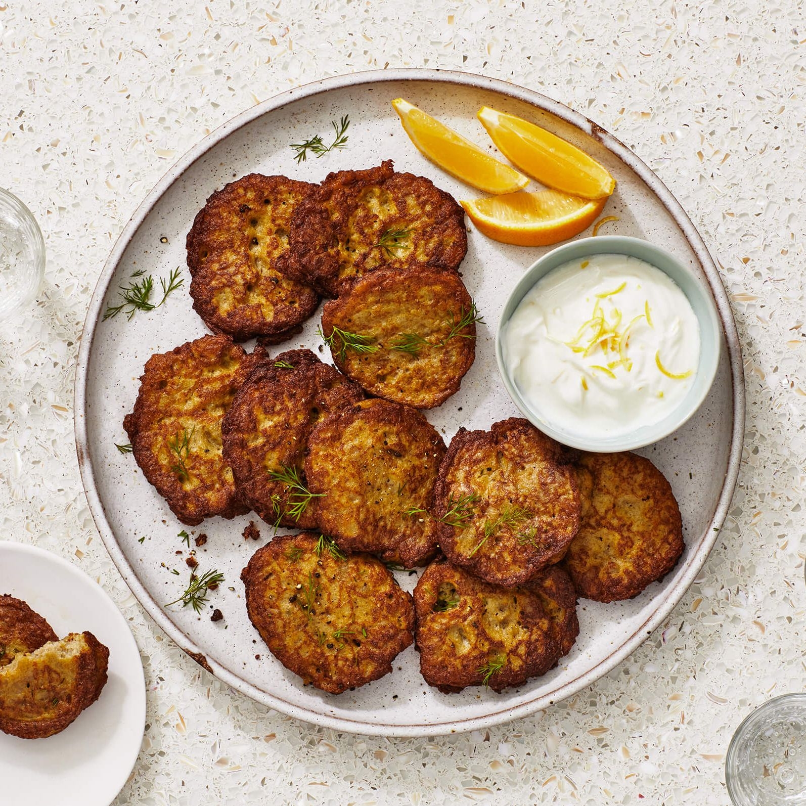 Kuku Sibzamini With Lemon Yogurt Recipe Bon App tit