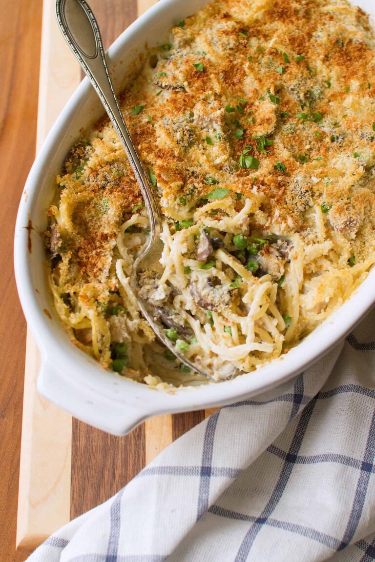 Leftover Turkey Tetrazzini Casserole Made From Scratch Crumb A Food Blog