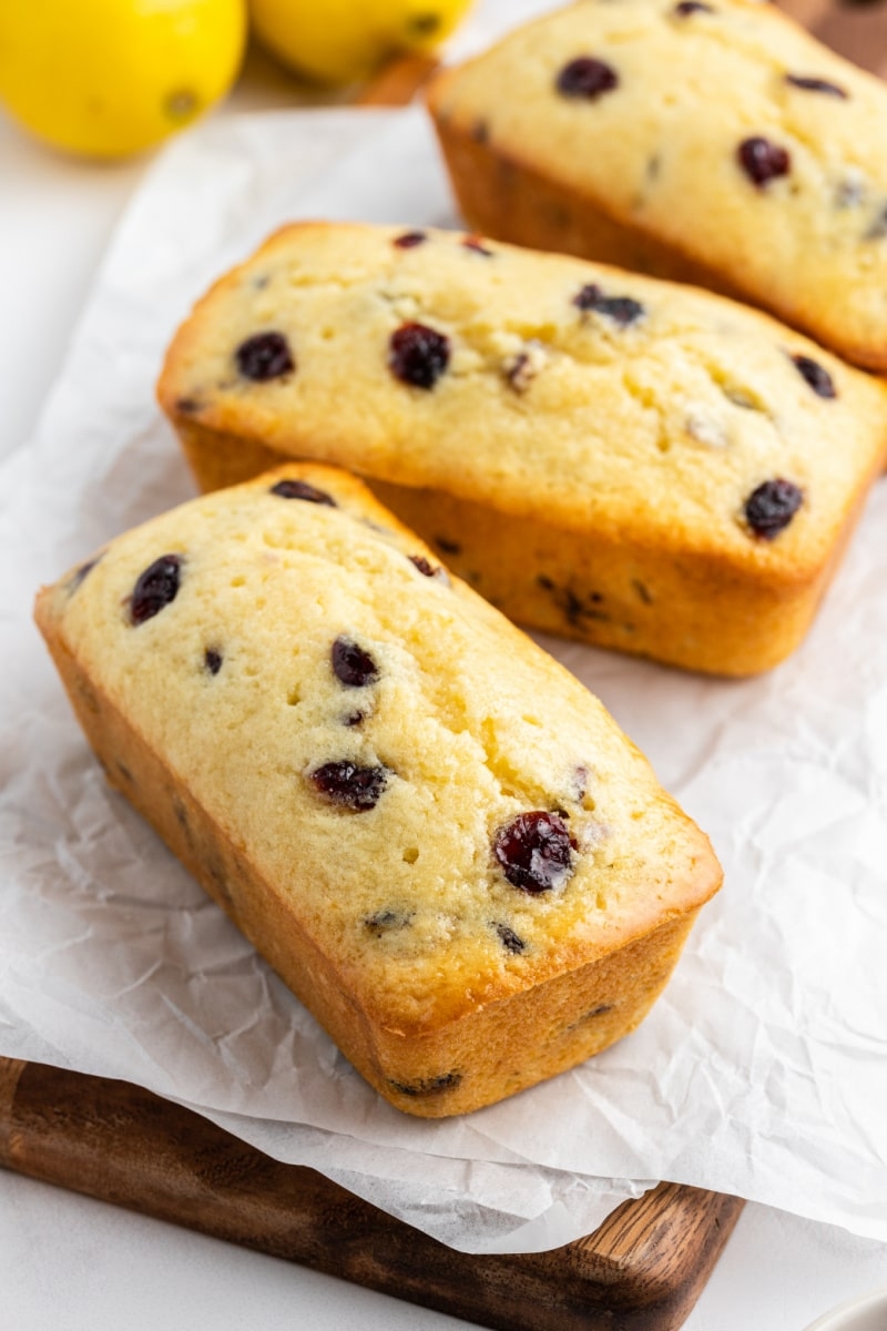 Lemon Cranberry Mini Loaves Recipe Girl Lemon Cranberry Mini Loaves Recipe Girl