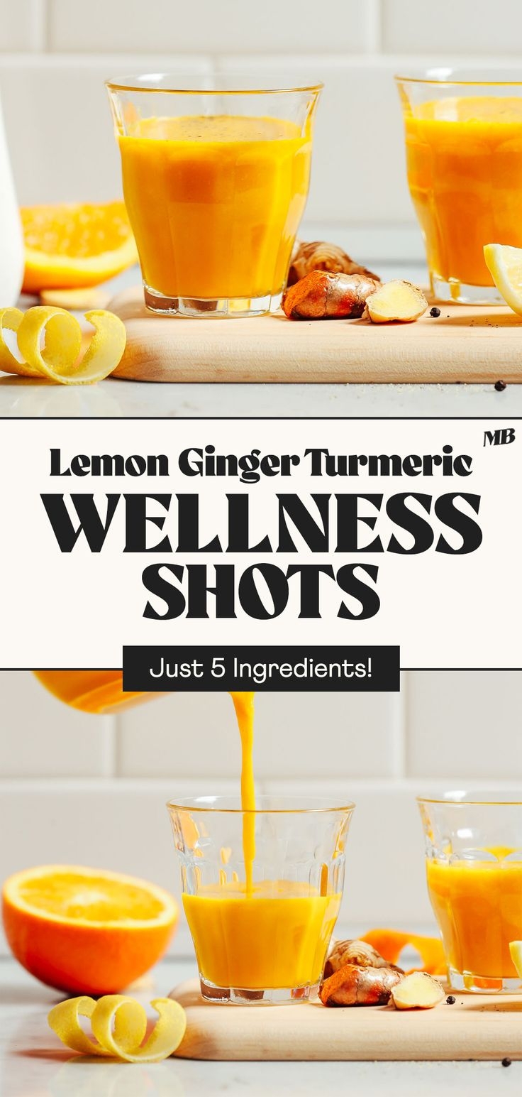 Lemon Ginger Turmeric Wellness Shots Minimalist Baker Lemon Ginger Turmeric Wellness Shots Minimalist Baker