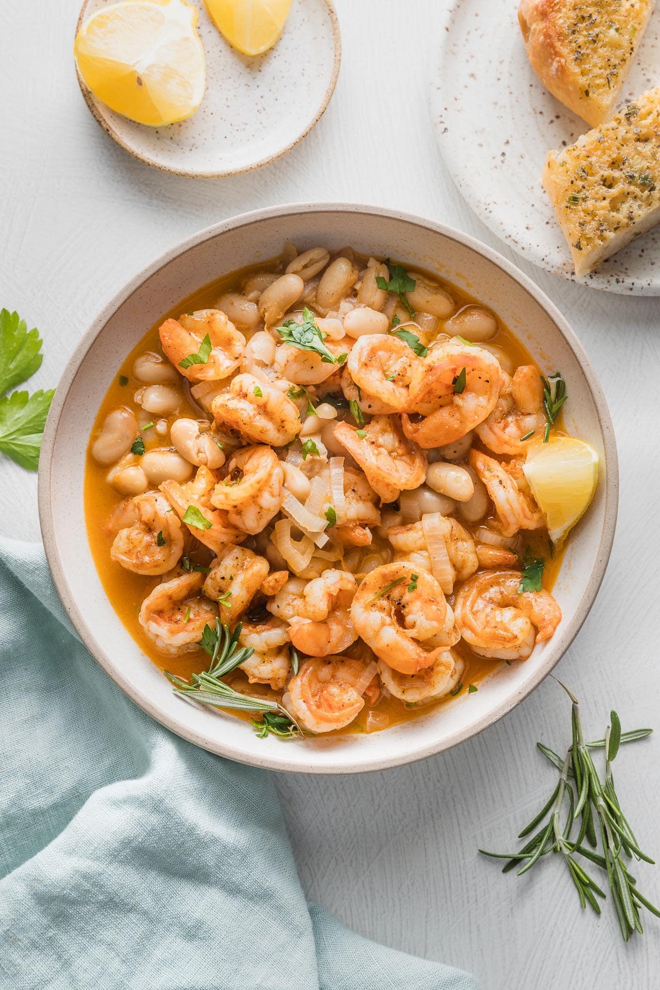Lemony Shrimp And Bean Stew Nourish And Fete