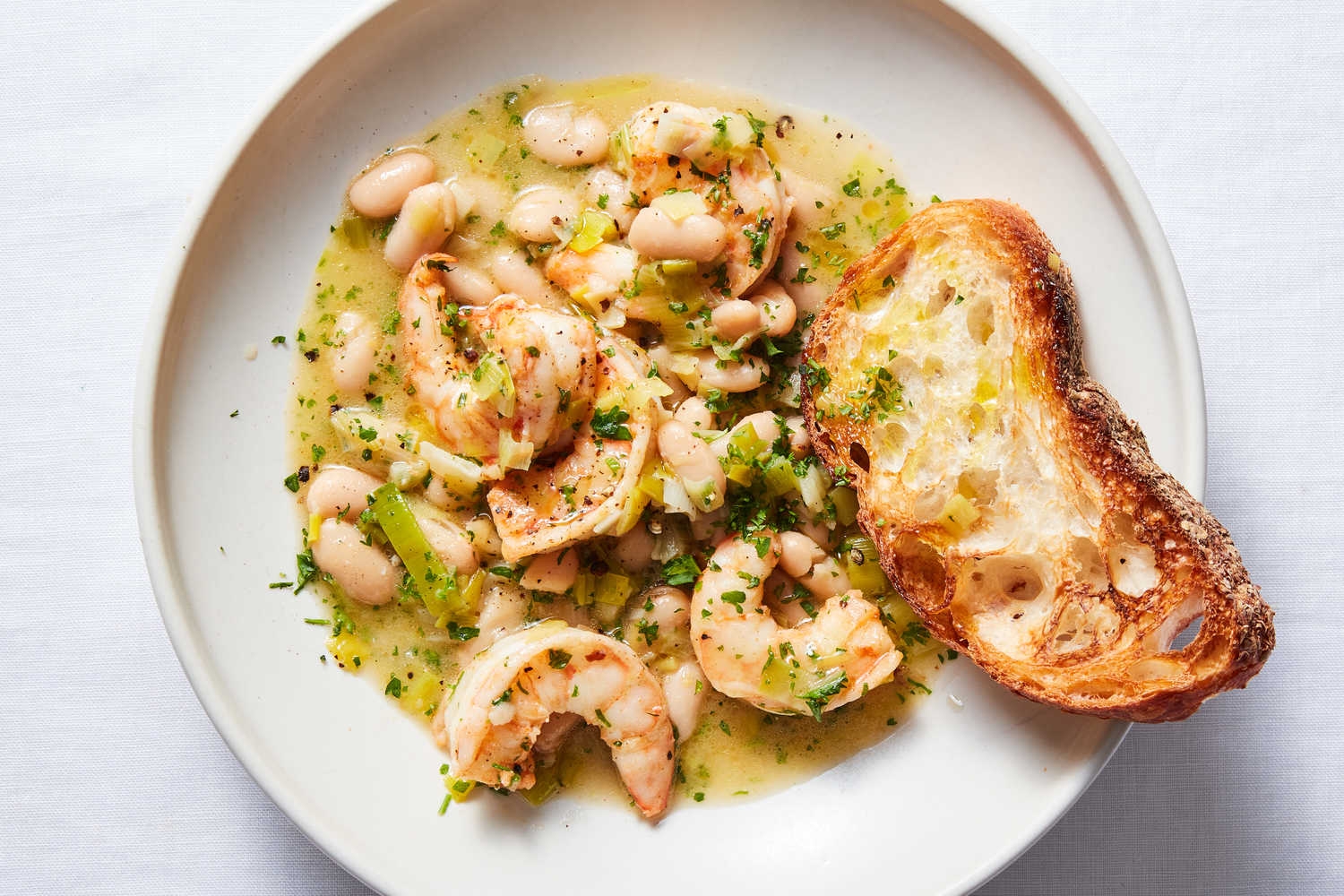 Lemony Shrimp And Bean Stew Recipe