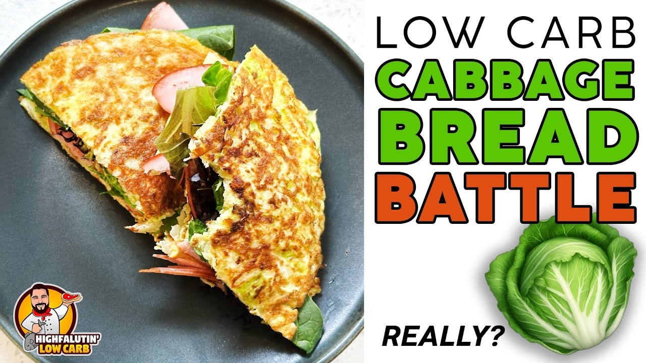 Low Carb CABBAGE BREAD Battle Viral KETO Cabbage Bread YouTube