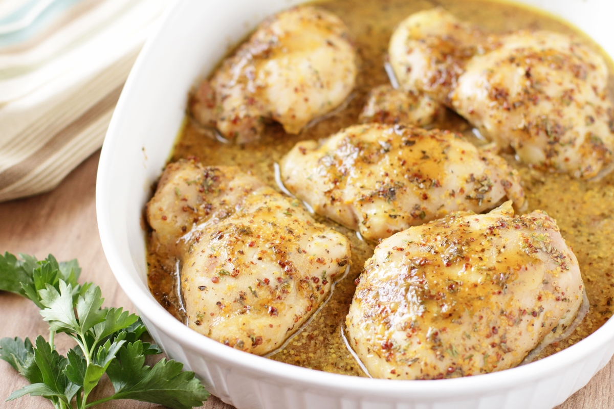 Low FODMAP Maple Mustard Baked Chicken Delicious As It Looks
