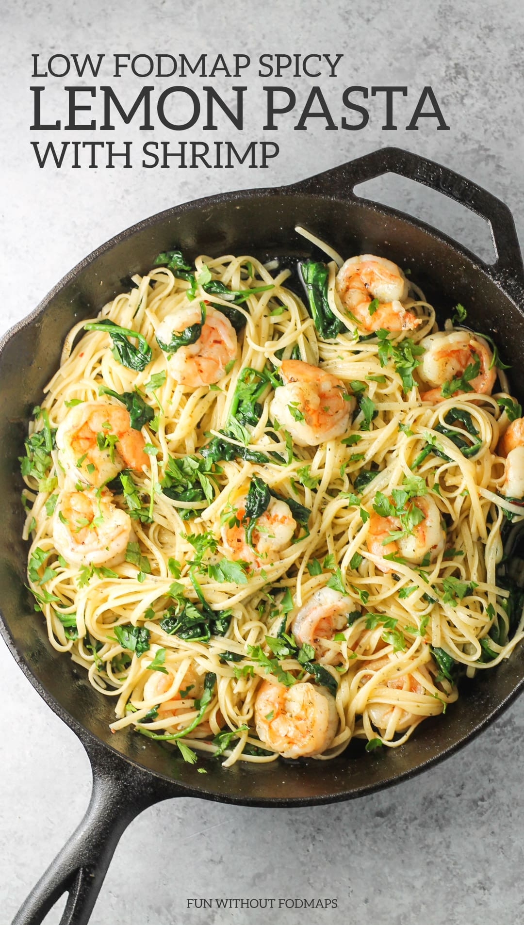 Low FODMAP Spicy Lemon Pasta With Shrimp Fun Without FODMAPs