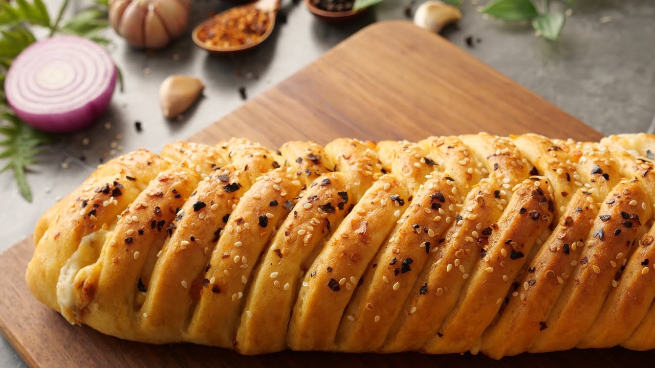 Make This Easy Braided Chicken Bread Without Oven Recipe By Food Fusion YouTube