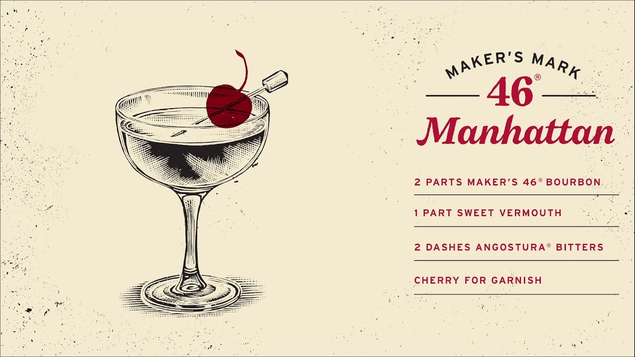 Manhattan Bourbon Cocktail Recipe Maker s Mark Manhattan Bourbon Cocktail Recipe Maker s Mark