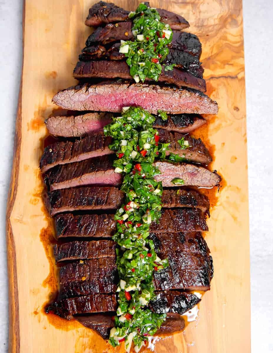Marinated Flank Steak With Chimichurri Girl With The Iron Cast