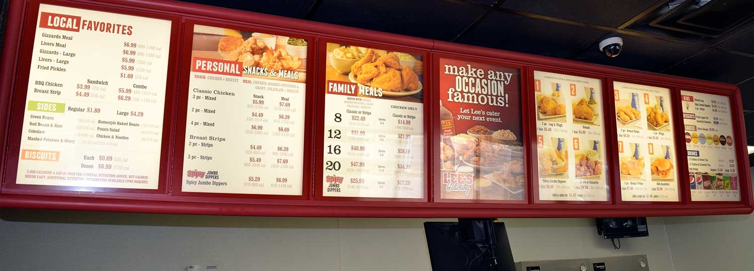 Menu Lee s Famous Recipe Chicken In Danville IL
