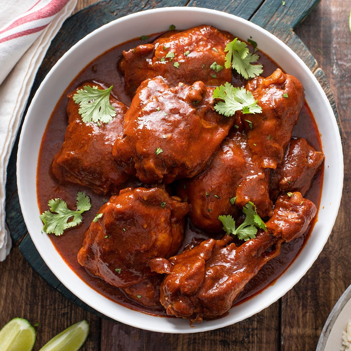 Mexican Chicken Adobo Adobo De Pollo Lemon Blossoms