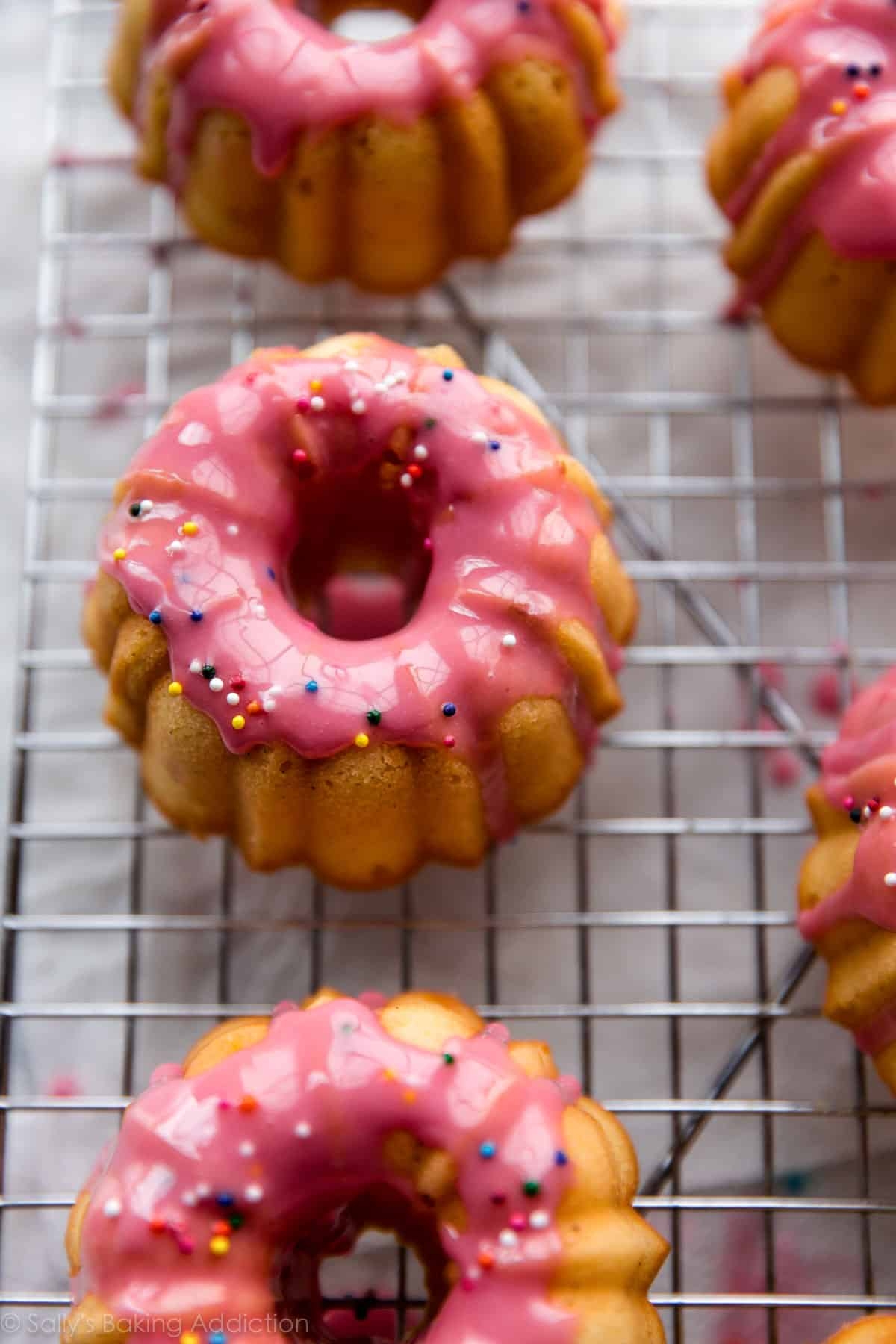 Mini Vanilla Pound Cakes Sally s Baking