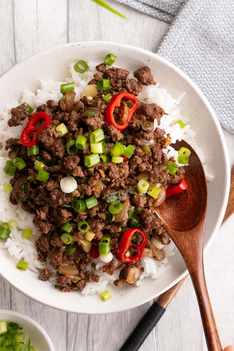 Mongolian Ground Beef Khin s Kitchen Beef Recipe