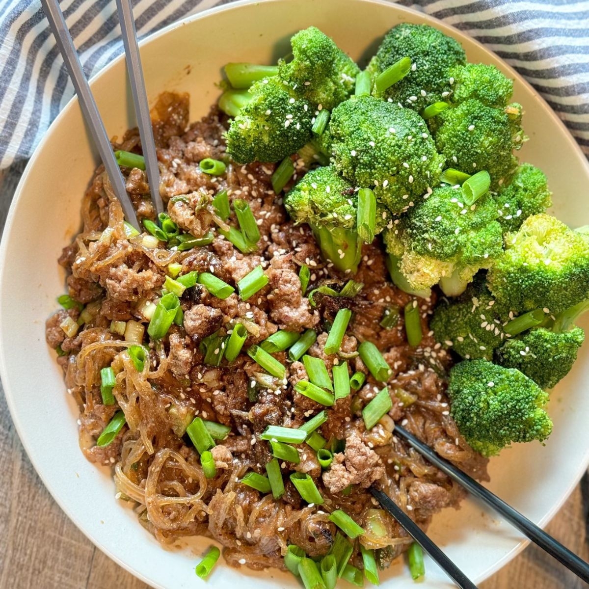 Mongolian Ground Beef Noodles Easy Weeknight Recipe Penny s Primal Mongolian Ground Beef Noodles Easy Weeknight Recipe Penny s Primal