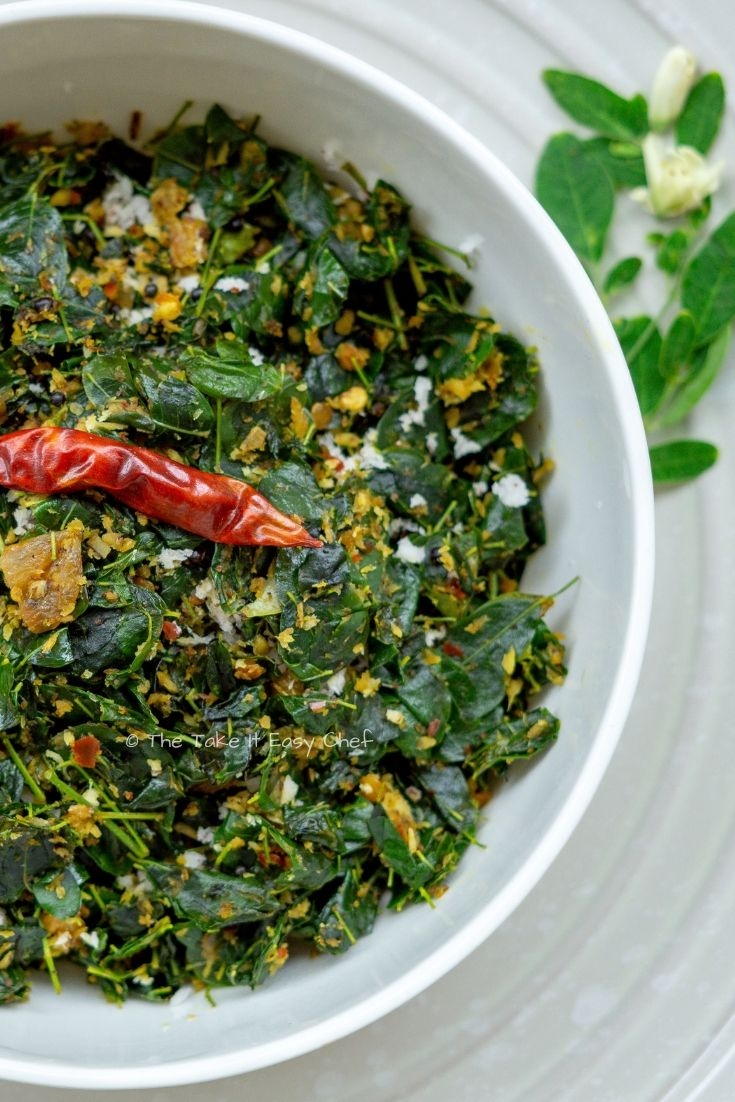 Moringa Drumstick Leaves Stir Fry Recipe The Take It Easy Chef