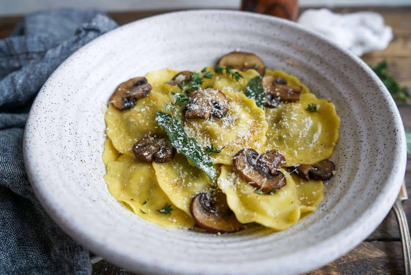 mushroom ravioli recipe