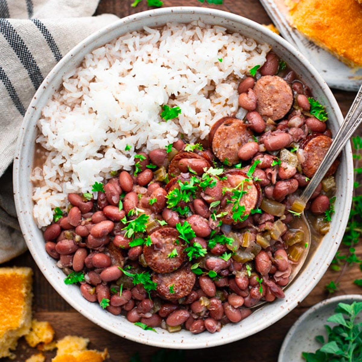 New Orleans Red Beans And Rice Recipe The Seasoned Mom