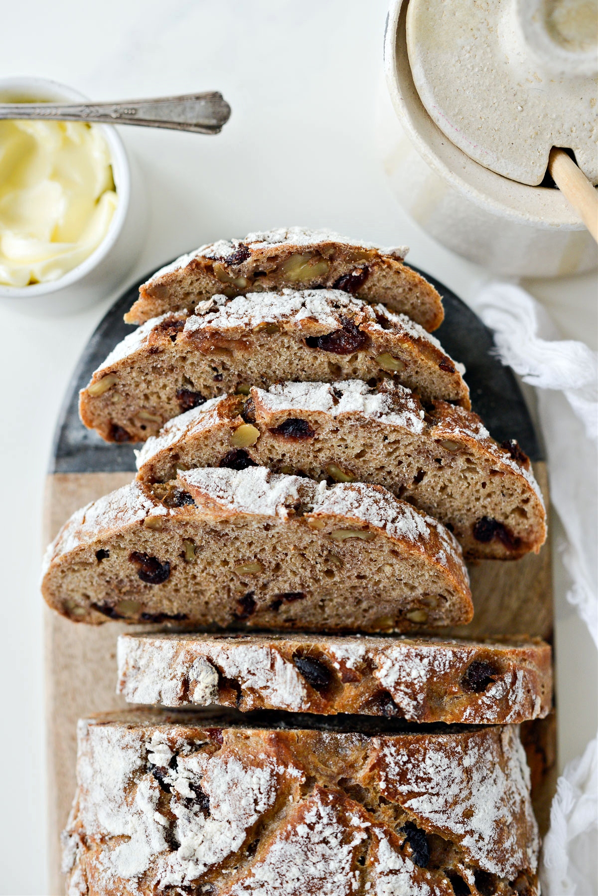 No Knead Cranberry Walnut Bread Simply Scratch