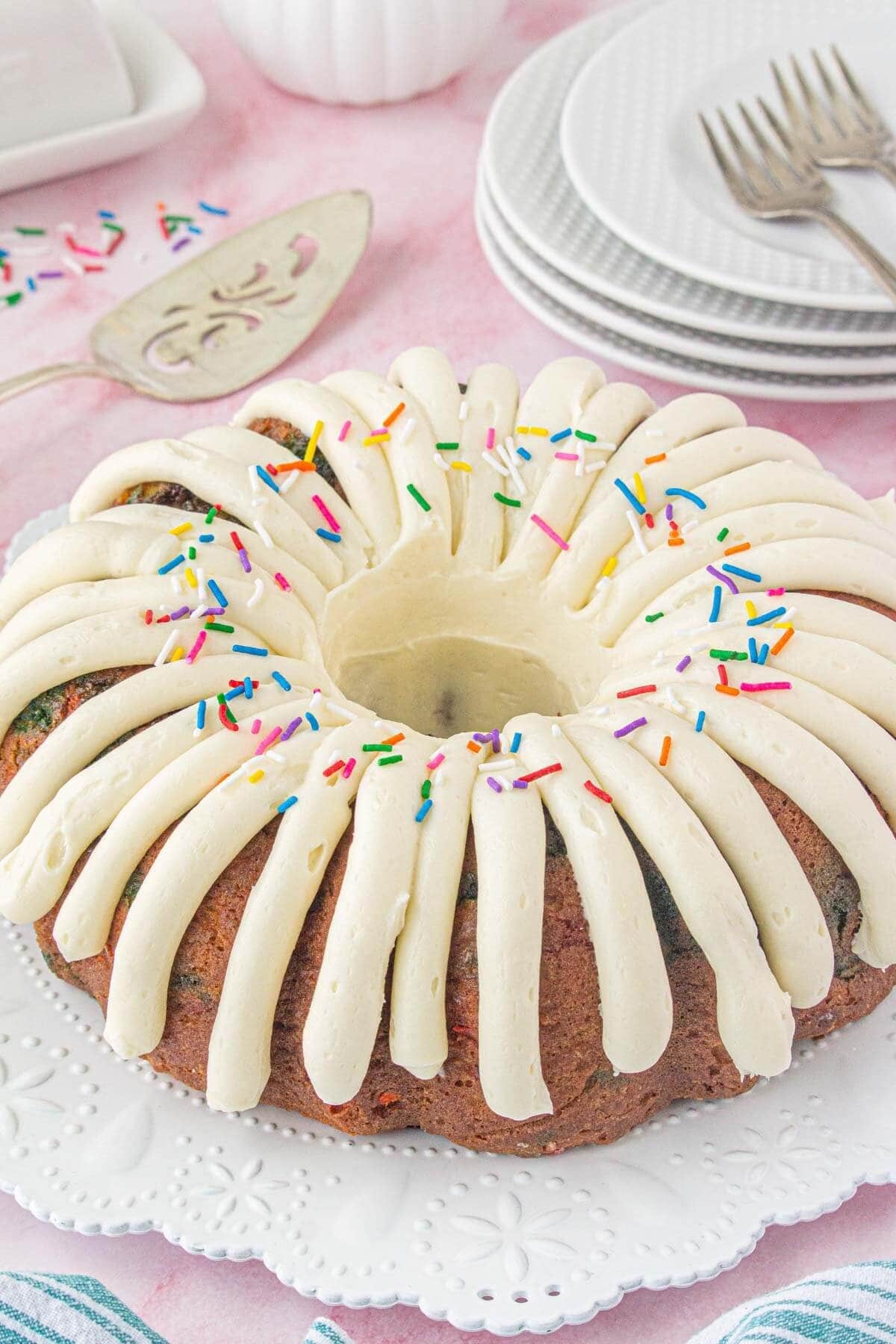 Nothing Bundt Cake Confetti Cake Bowl Me Over