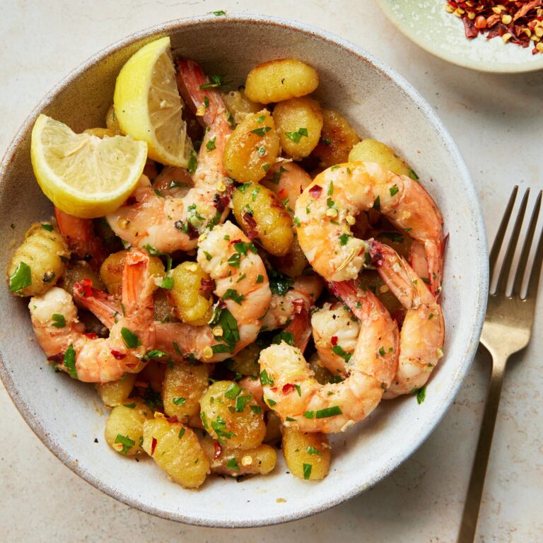 One Pan Shrimp Scampi With Crispy Gnocchi Recipe