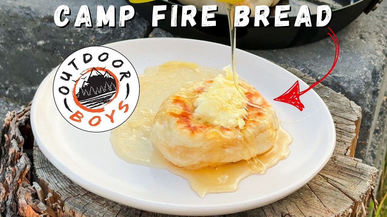 Outdoor Boys Meet Newfoundland Pan Fried Bread Honey Butter Over A Campfire YouTube