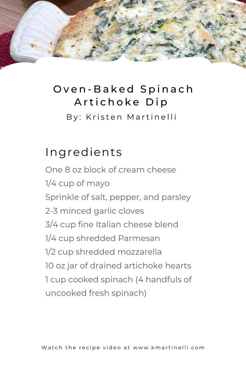 Oven Baked Spinach Artichoke Dip Kristen Martinelli Oven Baked Spinach Artichoke Dip Kristen Martinelli