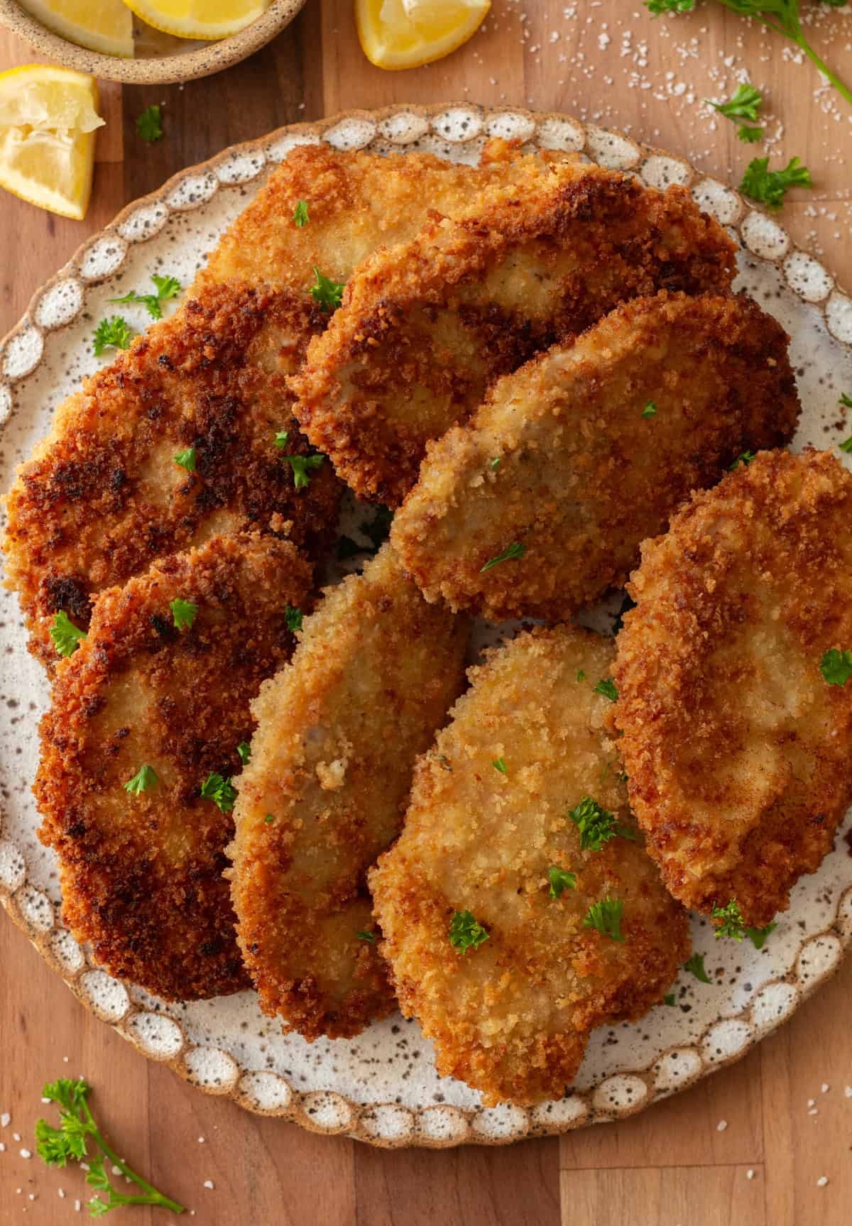 Pan Fried Pork Cutlets Sugar Snap Peas