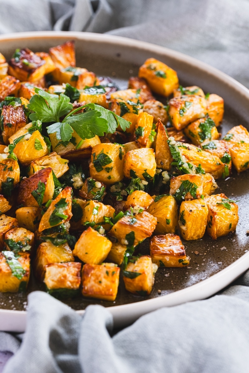 Pan Fried Rutabaga With Garlic And Parsley Creative In My Kitchen Pan Fried Rutabaga With Garlic And Parsley Creative In My Kitchen