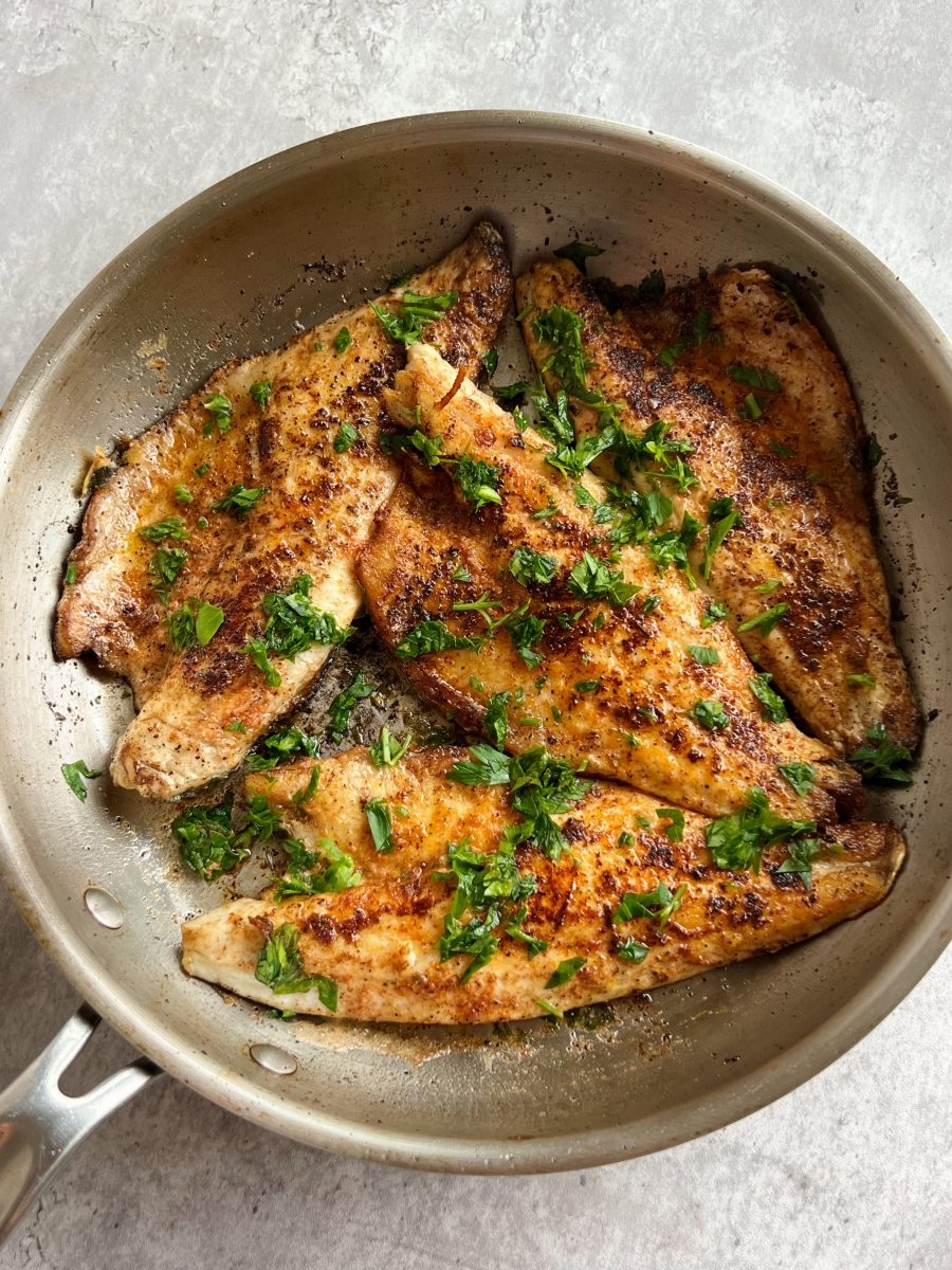 Pan seared Branzino Something Nutritious