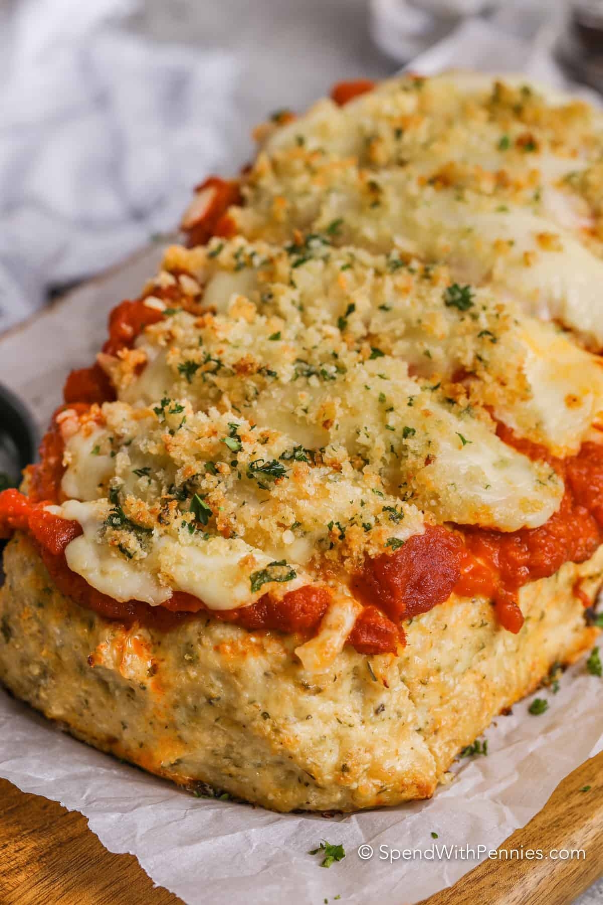 Parmesan Chicken Meatloaf Spend With Pennies