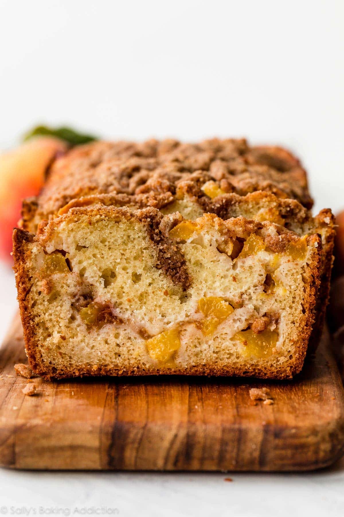 Peach Quick Bread Loaf Cake Sally s Baking