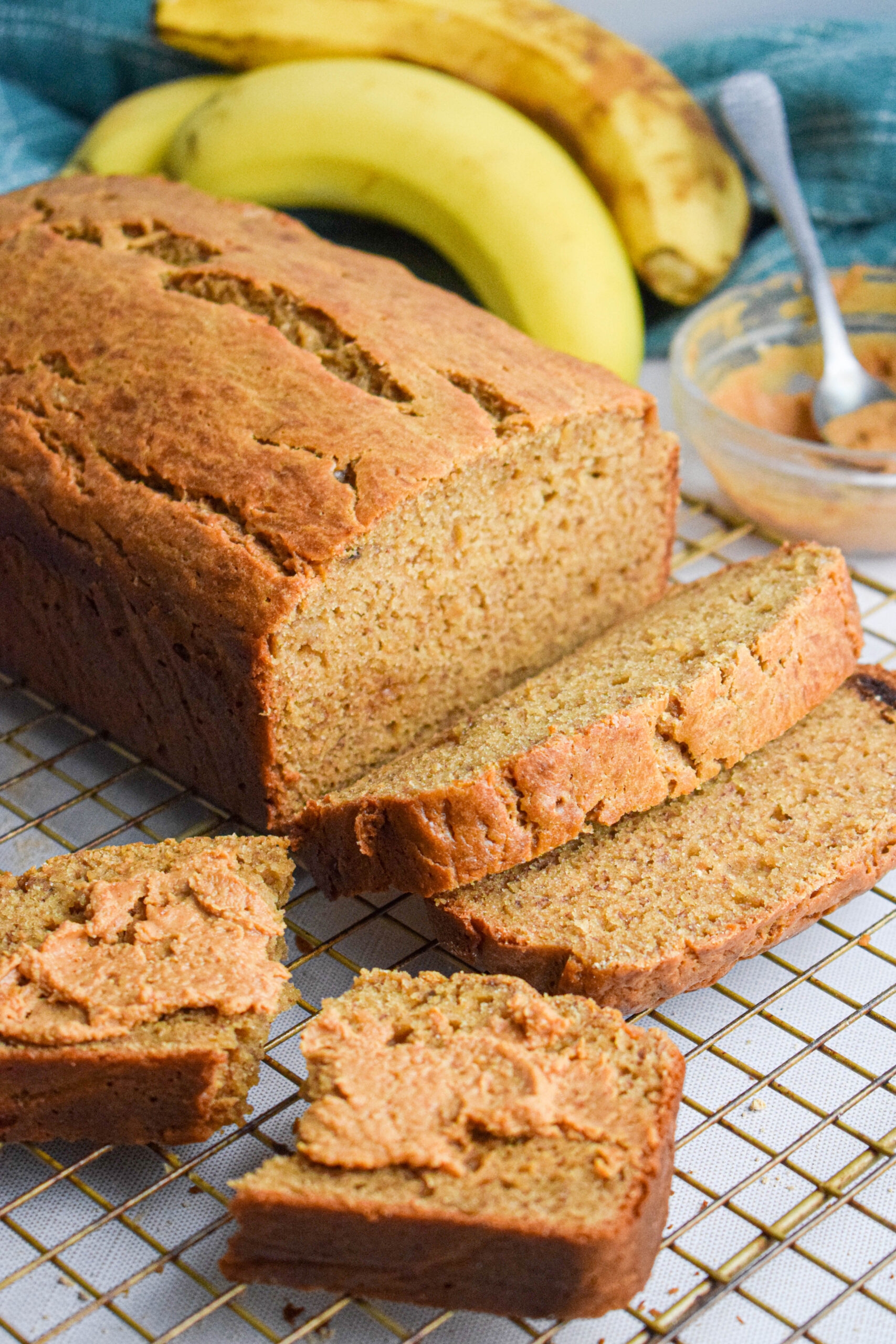 Peanut Butter Banana Bread The Jam Jar Kitchen