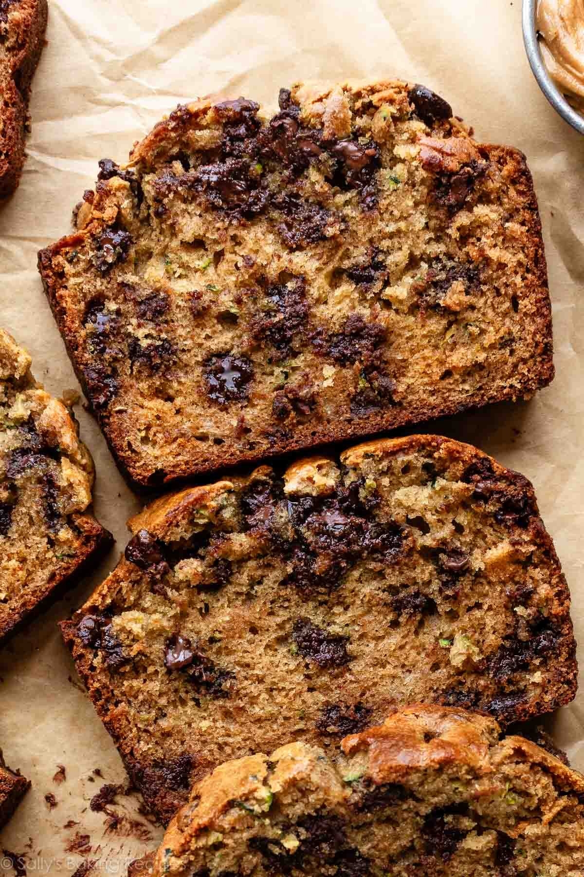 Peanut Butter Chocolate Chip Zucchini Bread Sally s Baking