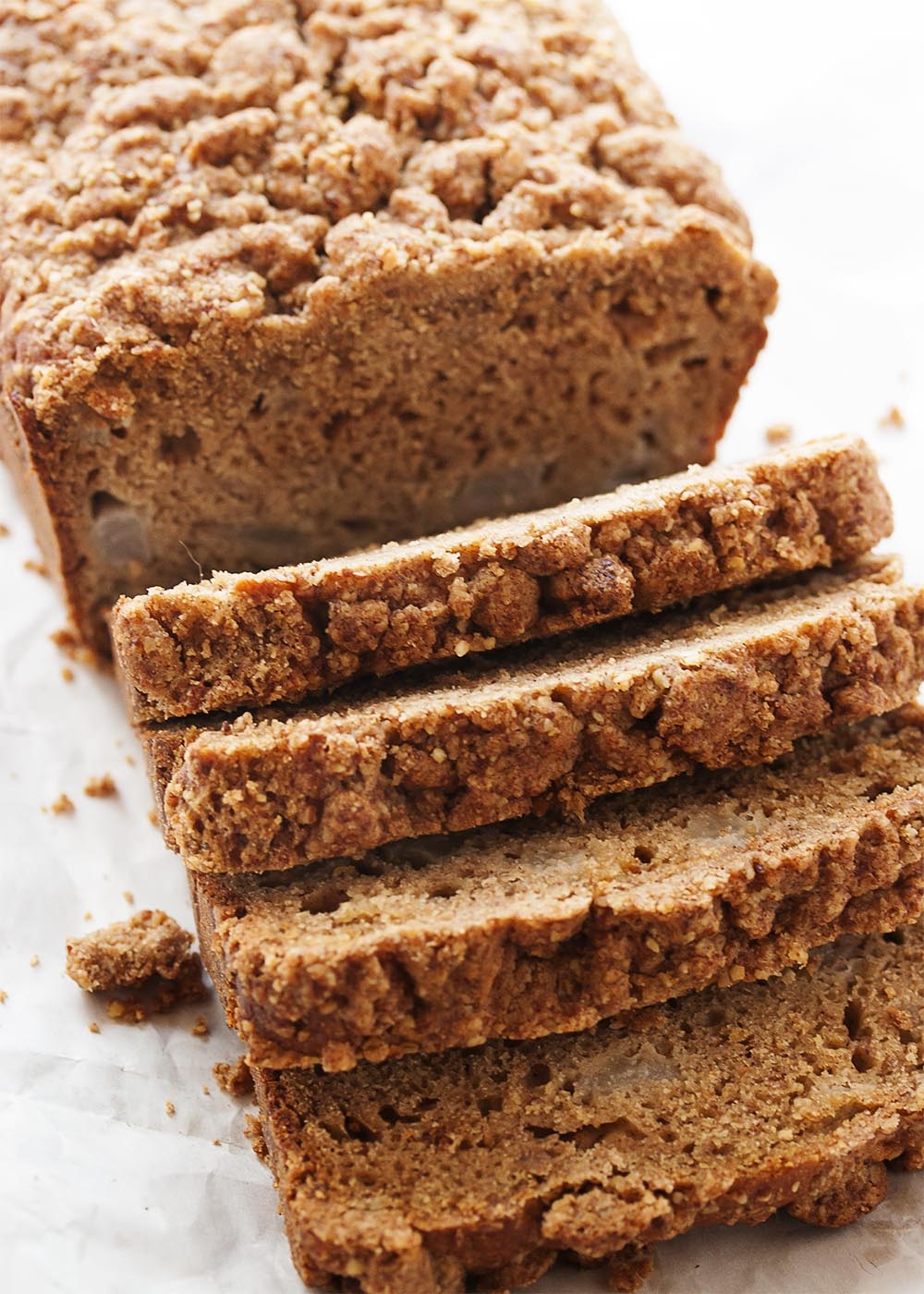 Pear Quick Bread With Streusel Topping Just A Little Bit Of Bacon