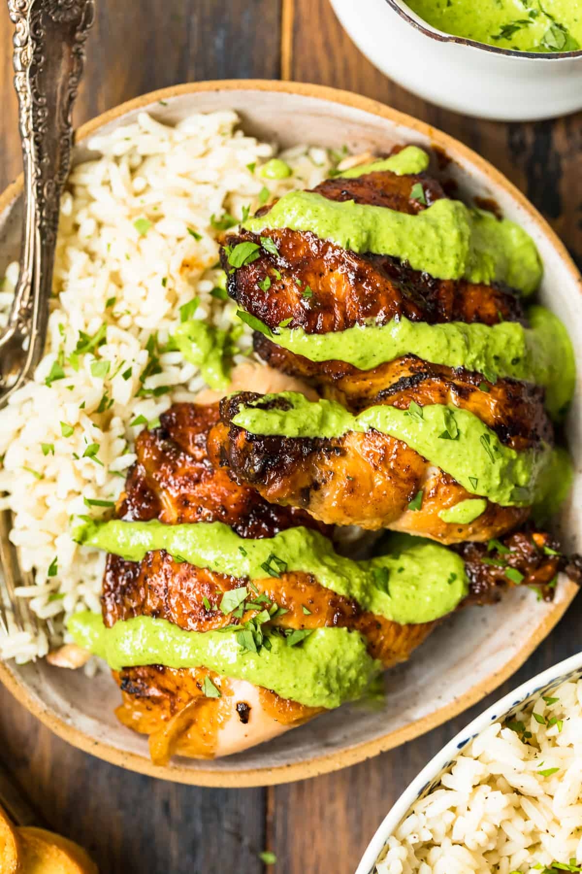 Peruvian Chicken With Green Sauce Recipe The Cookie Rookie 