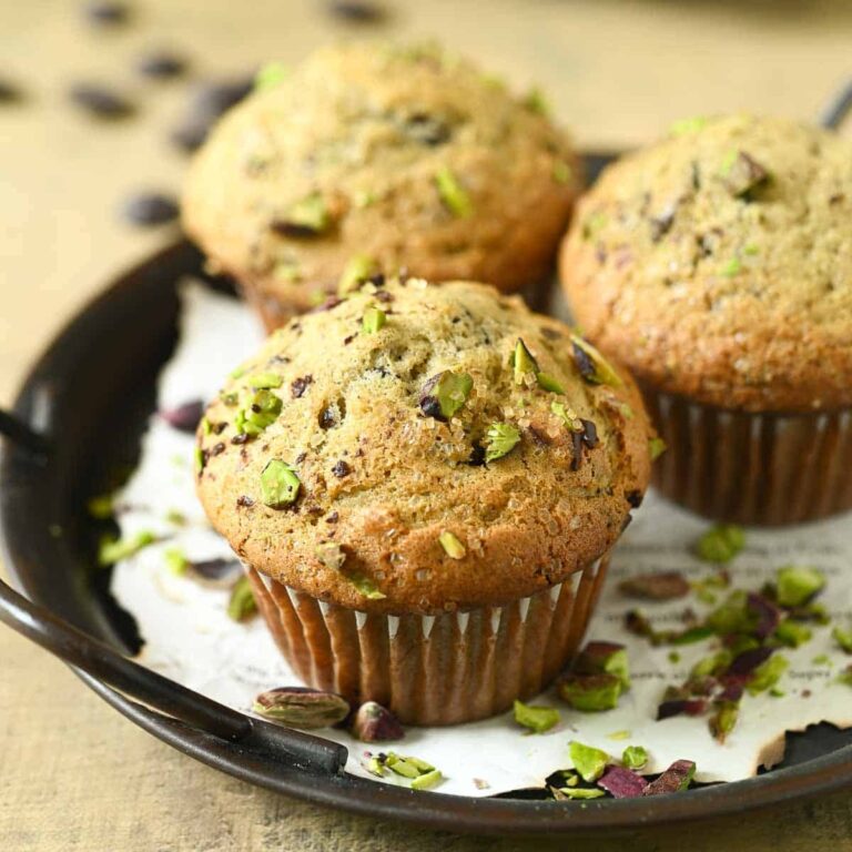 Pistachio Muffins With Chocolate Chips Brunch Batter