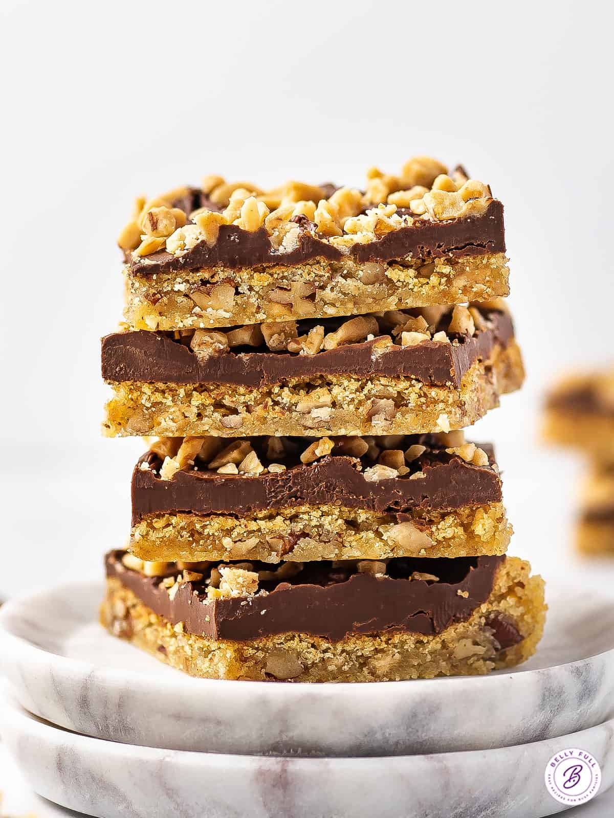 Praline Crunch Bars only 4 Ingredients Belly Full