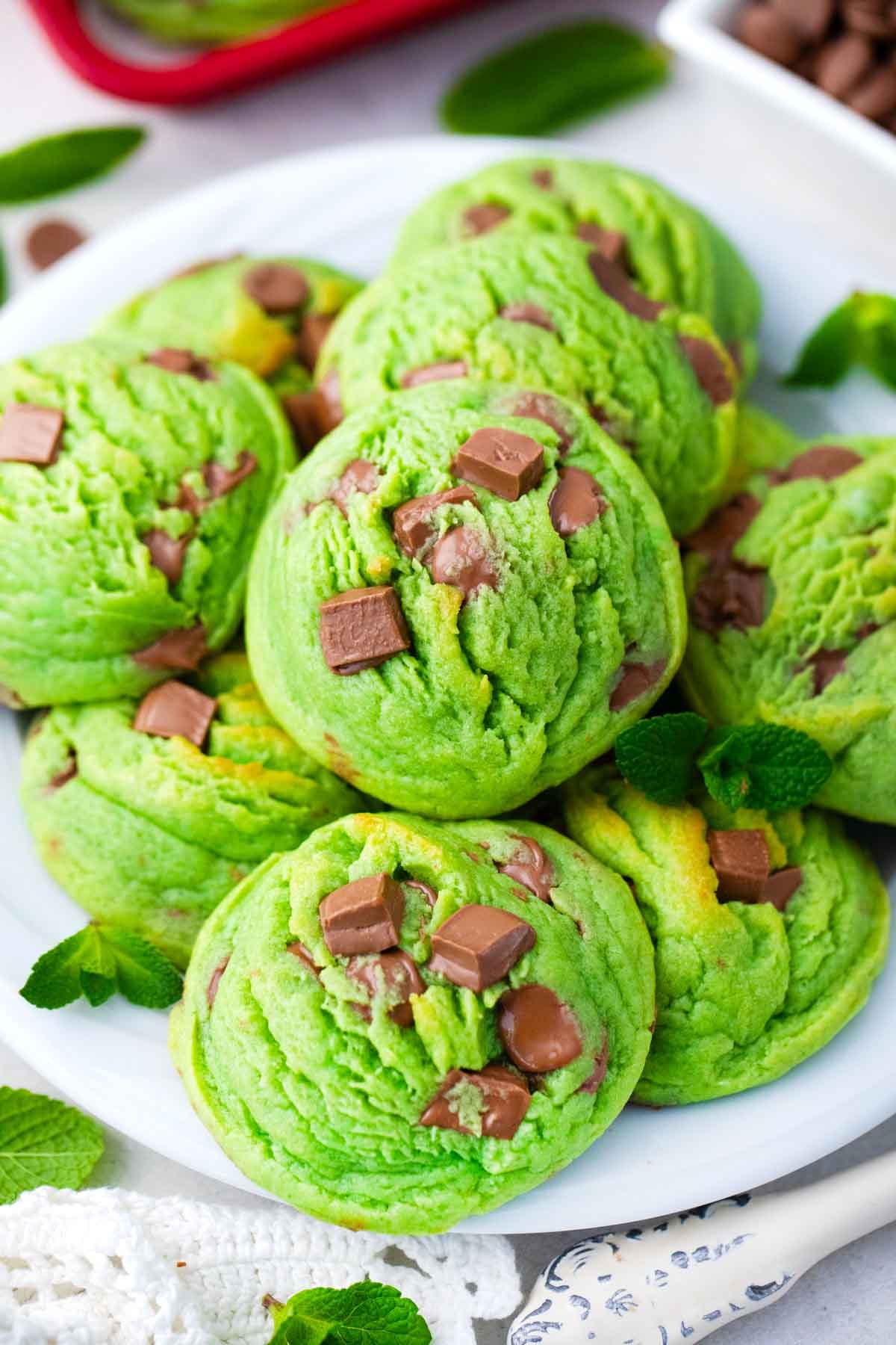 Pudding Mint Chocolate Chip Cookies Sweet And Savory Meals