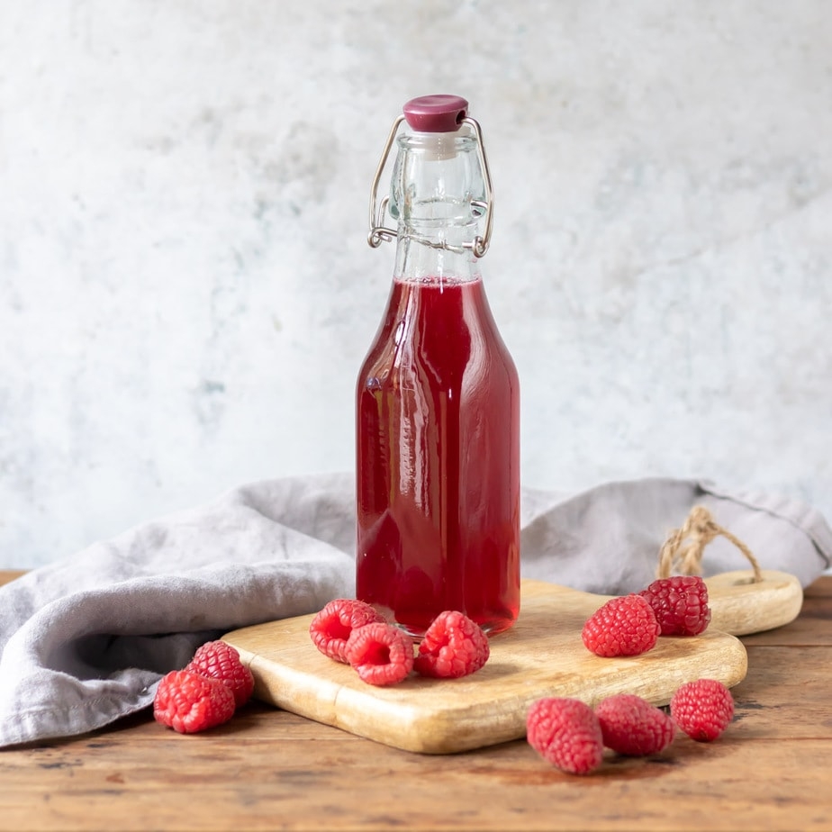 Raspberry Syrup Veggie Desserts