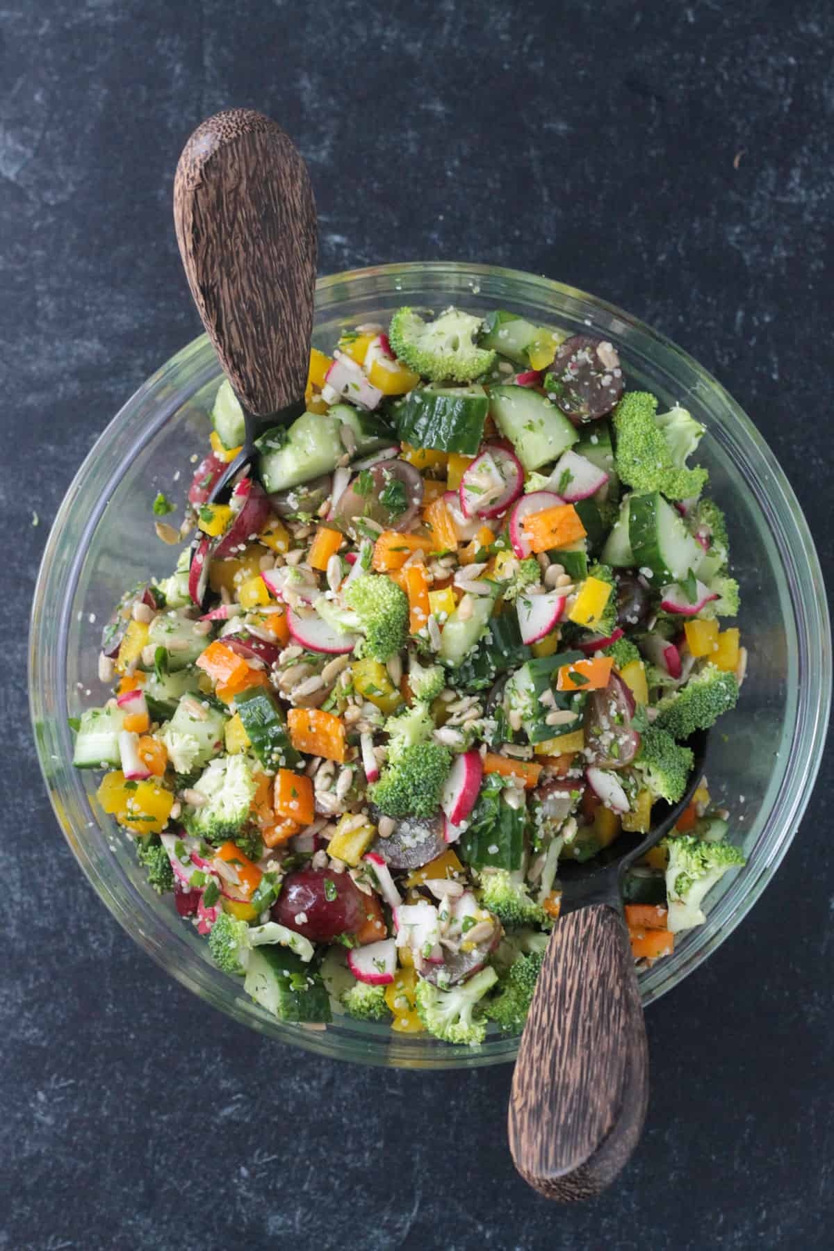 Raw Veggie Chopped Salad Veggie Inspired