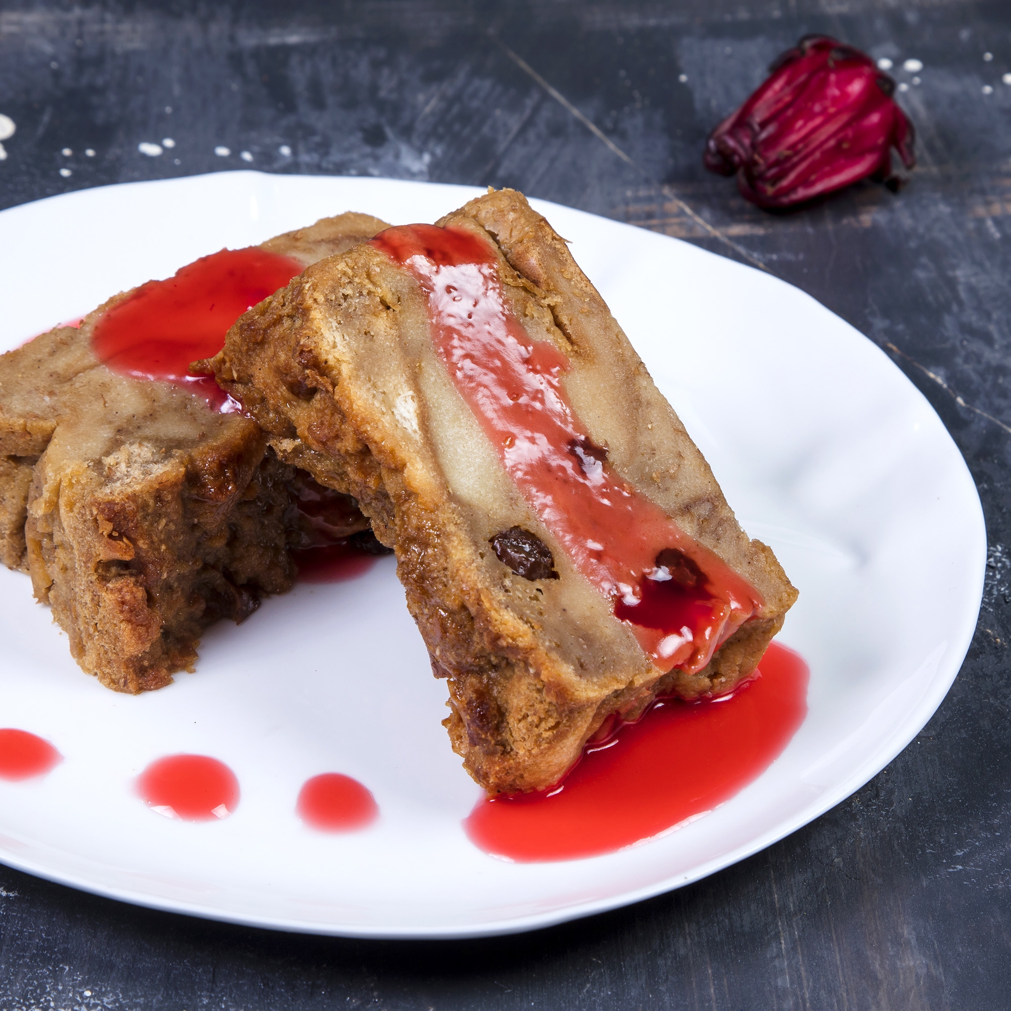 Recipe Bread Pudding With Sorrel Sauce