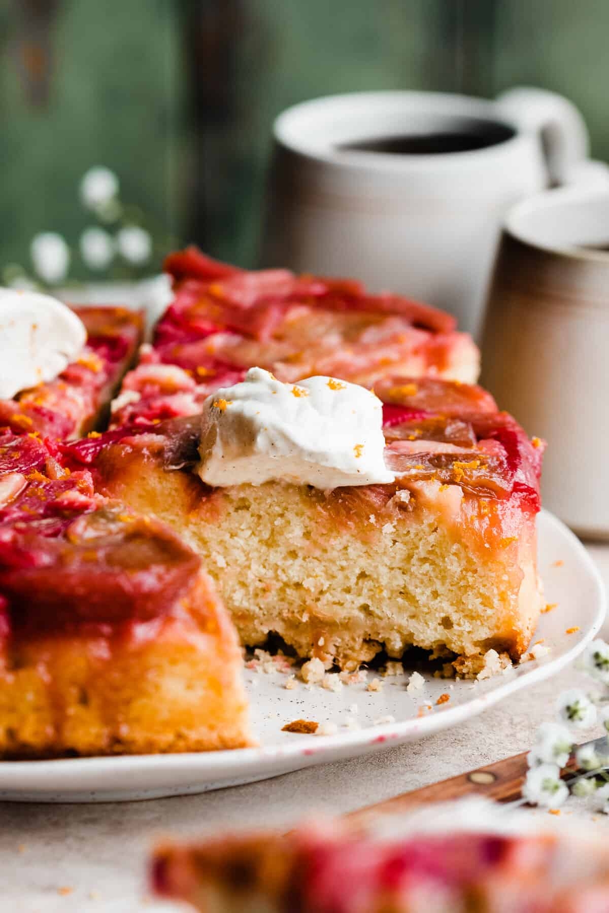 Rhubarb Upside Down Cake
