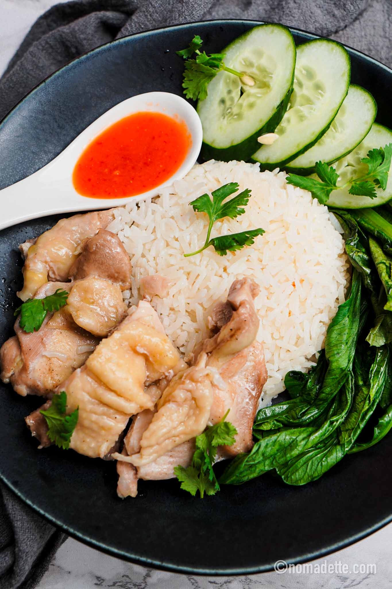 Rice Cooker Chicken Rice Nomadette